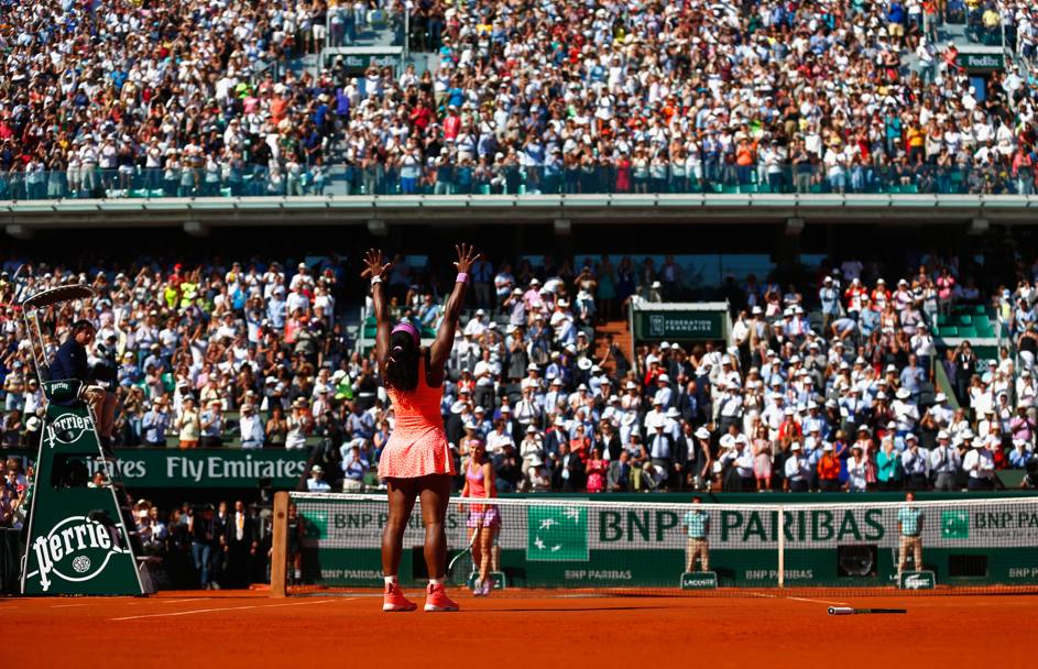 Serena Williams  per un rullo: suo anche il Roland Garros 2015. Getty